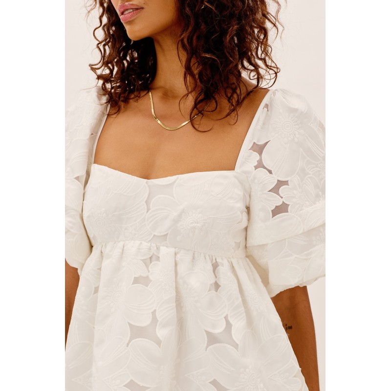 EVELYN BABYDOLL DRESS MARFIL For Love & Lemons