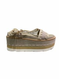 SANDALIA PLATAFORMA CORDONES