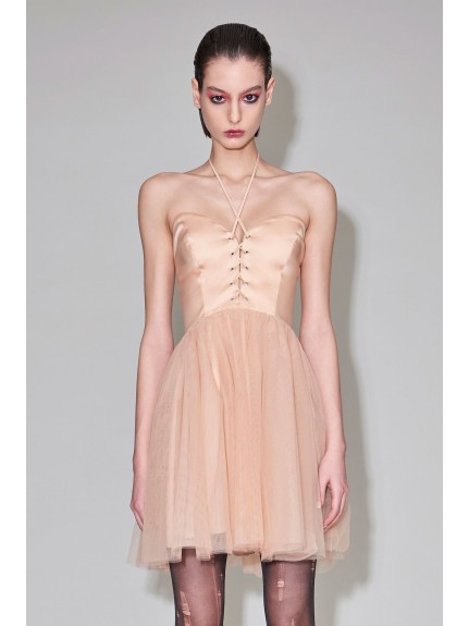 BUSTIER DRESS DORAH CHAMPAGNE