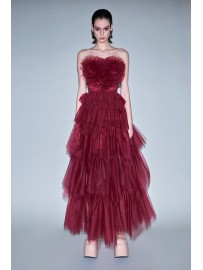 LONG DRESS DOLLY GRANATE