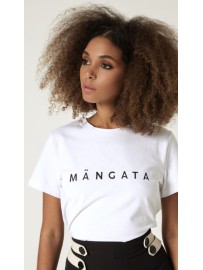 CAMISETA LAZO MANGATA TACHAS BLANCA