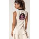 VESTIDO CAMISERO FALDA VOLANTES OFF WHITE (SNY)