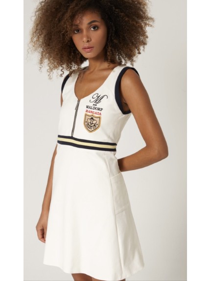 VESTIDO TENNIS BLANCO BORDADO M ESCUDO TENNIS (GP)