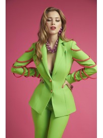 TURMALINA BLAZER VERDE-ROSA CINTAS