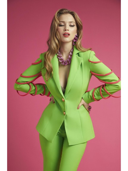 TURMALINA BLAZER VERDE-ROSA CINTAS