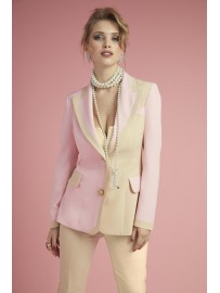 BLAZER COMBI ROSA -BEIGE