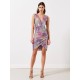 VESTIDO TUBO DE LENTEJUELAS MULTICOLOR