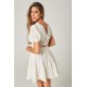 TOP ENGOMADO ALGODON BORDADO CRUDO (CONJUNTO)
