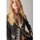 CHAQUETA JOYA NEGRA BORDADA CON BORLAS