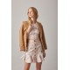 BLAZER ENTALLADA FELPA BORDADO PUNTO DE CRUZ