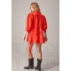 VESTIDO ALGODÓN MINI CON TRAFALUC