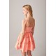 VESTIDO CAZUELA VICHY NARANJA