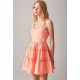 VESTIDO CAZUELA VICHY NARANJA