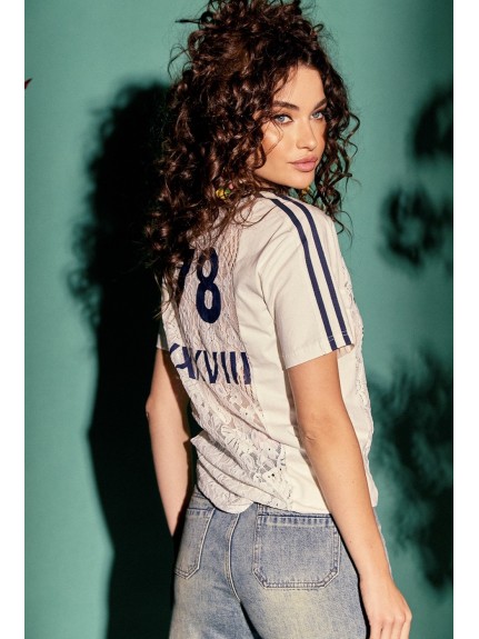 CAMISETA ENCAJE BLANCA