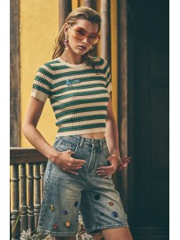 JERSEY LUREX MULTI VERDE/BEIGUE