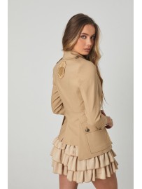 CHAQUETA SAHARIANA COLOR CAMEL