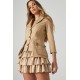 CHAQUETA SAHARIANA COLOR CAMEL