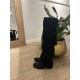 BOTA ALTA NEGRA FLECOS