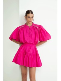 ABITO COTONE STRASS