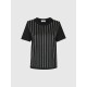 T‐SHIRT STRIPES STRASS
