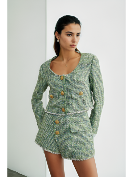 CONJUNTO TWEED DE CHAQUETA Y SHORT