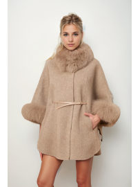 ABRIGO CAPA DE LANA CON CINTUÓN