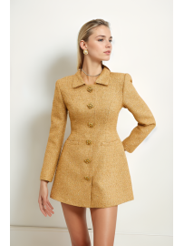 VESTIDO TWEED MANGA LARGA