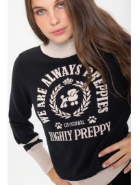 JERSEY NEGRO/CRUDO LETRAS PECHO.