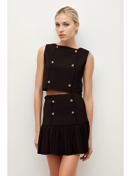 FALDA DE PUNTO NEGRA