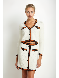 CARDIGAN DE PUNTO BLANCO