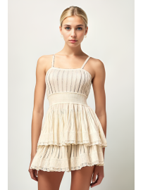 CONJUNTO DE GANCHILLO COLOR CREMA