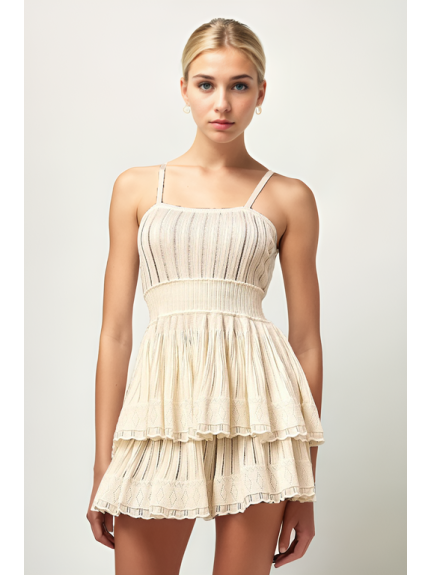 CONJUNTO DE GANCHILLO COLOR CREMA