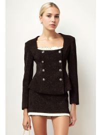 CONJUNTO PARTE SUPERIOR + FALDA NEGRO