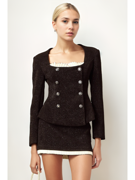 CONJUNTO PARTE SUPERIOR + FALDA NEGRO