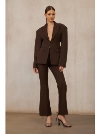 CONJUNTO BLAZER Y PANTALÓN MARRÓN