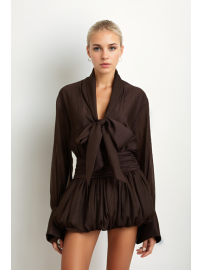 ABRIGO PIEL SINTÉTICO CON CAPA DESMONTABLE