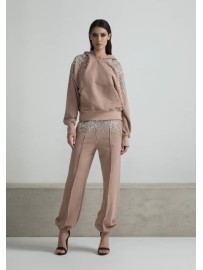 PANTALON DEPORTIVO CON APLICACIONES DE PIEDRAS