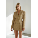 VESTIDO BLAZER MINI DE TWEED DORADO