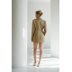 VESTIDO BLAZER MINI DE TWEED DORADO