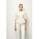BLUSA BLANCA CON CINTURA PEPLUM
