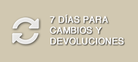 7 días para cambios y devoluciones